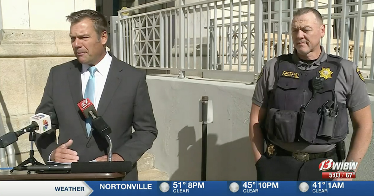 Kobach Launches Law & Order Plan with Endorsement of 35 Kansas Sheriffs